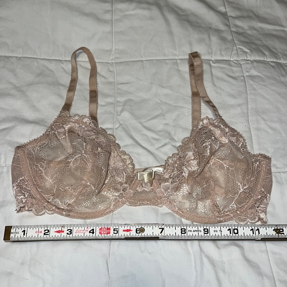 Apt. 9 Sheer Tan Lace Underwire Bra 34C - Picture 4 of 10